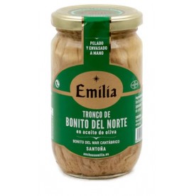 TRONCO DE BONITO DEL NORTE ( MAR CANTÁBRICO - SANTOÑA ) EN ACEITE DE OLIVA  - 330 gr