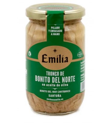 TRONCO DE BONITO DEL NORTE ( MAR CANTÁBRICO - SANTOÑA ) EN ACEITE DE OLIVA  - 330 gr