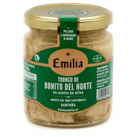 TRONCO DE BONITO DEL NORTE ( MAR CANTÁBRICO - SANTOÑA ) EN ACEITE DE OLIVA  - 225 gr